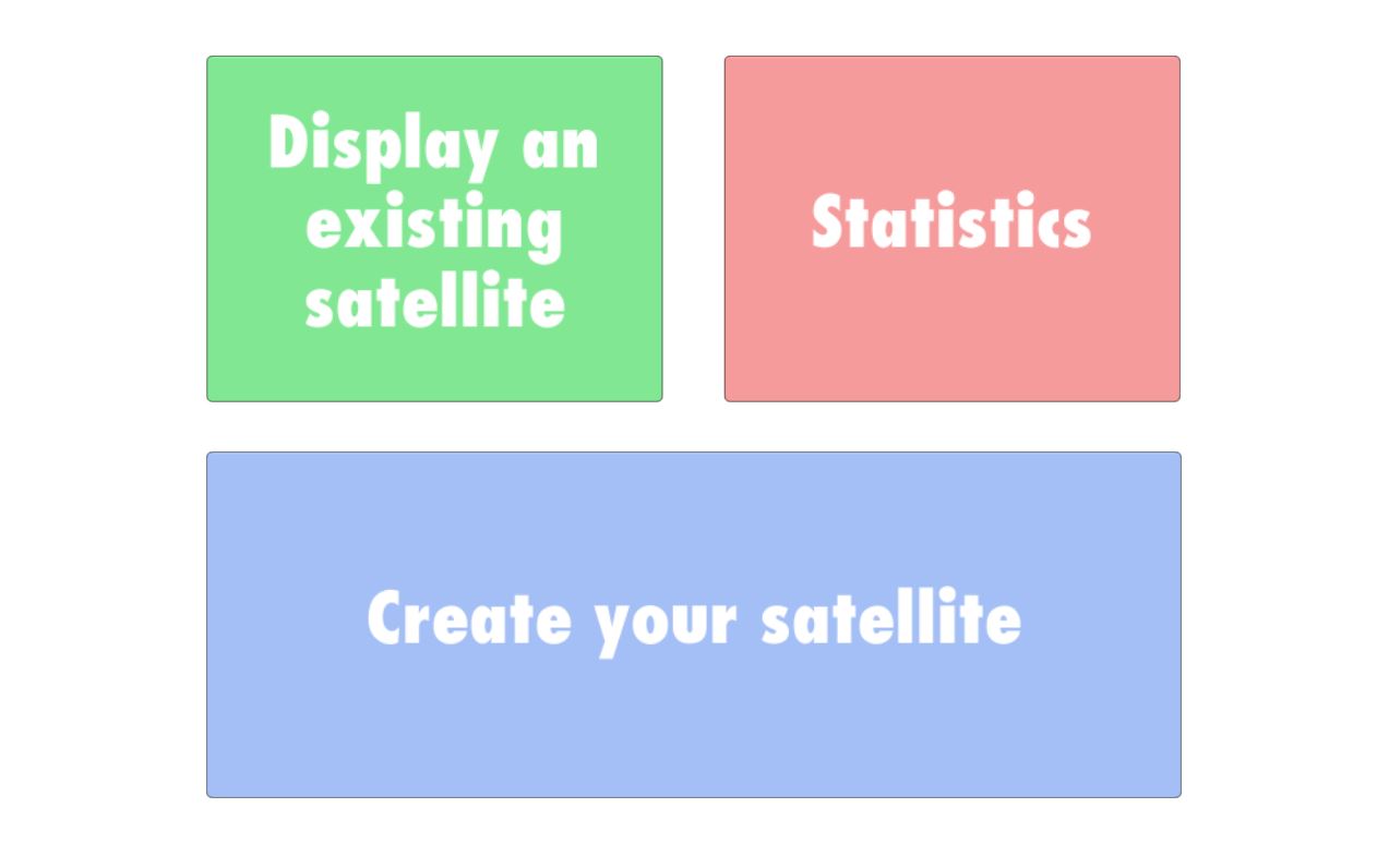 Satellite golden book menu